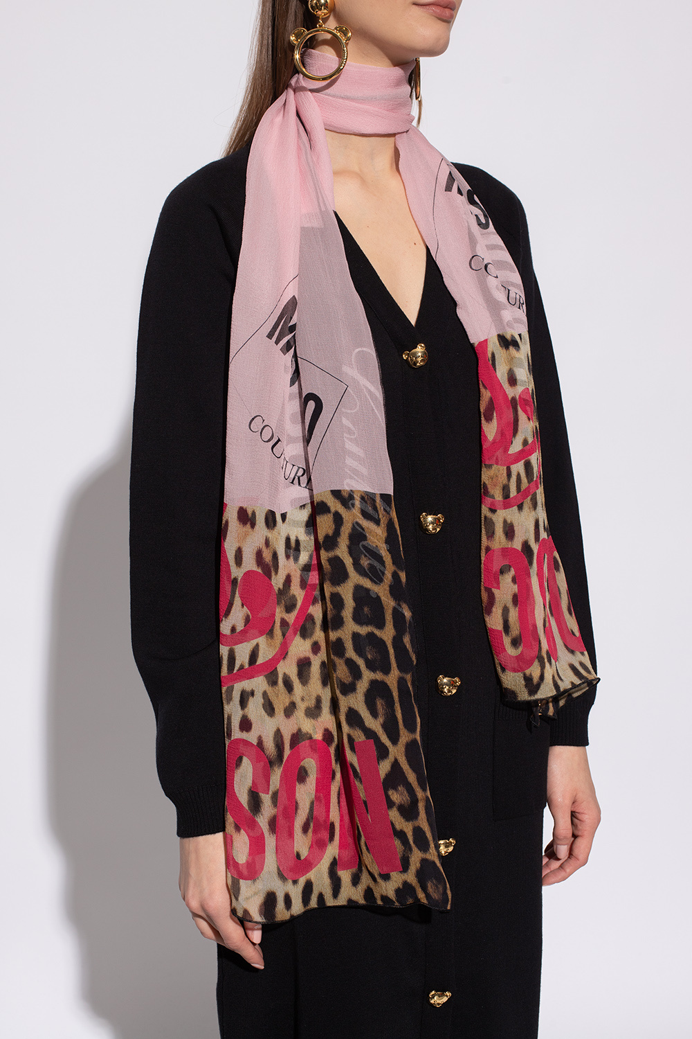 Moschino silk discount scarf 2015